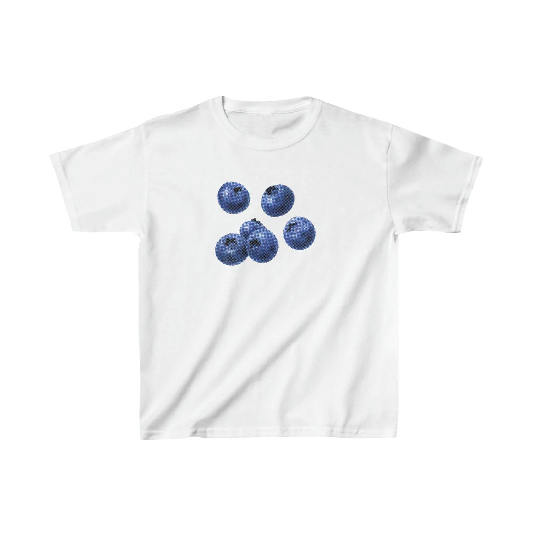 Blueberry Graphic Baby Tee - Etsy | Etsy (US)