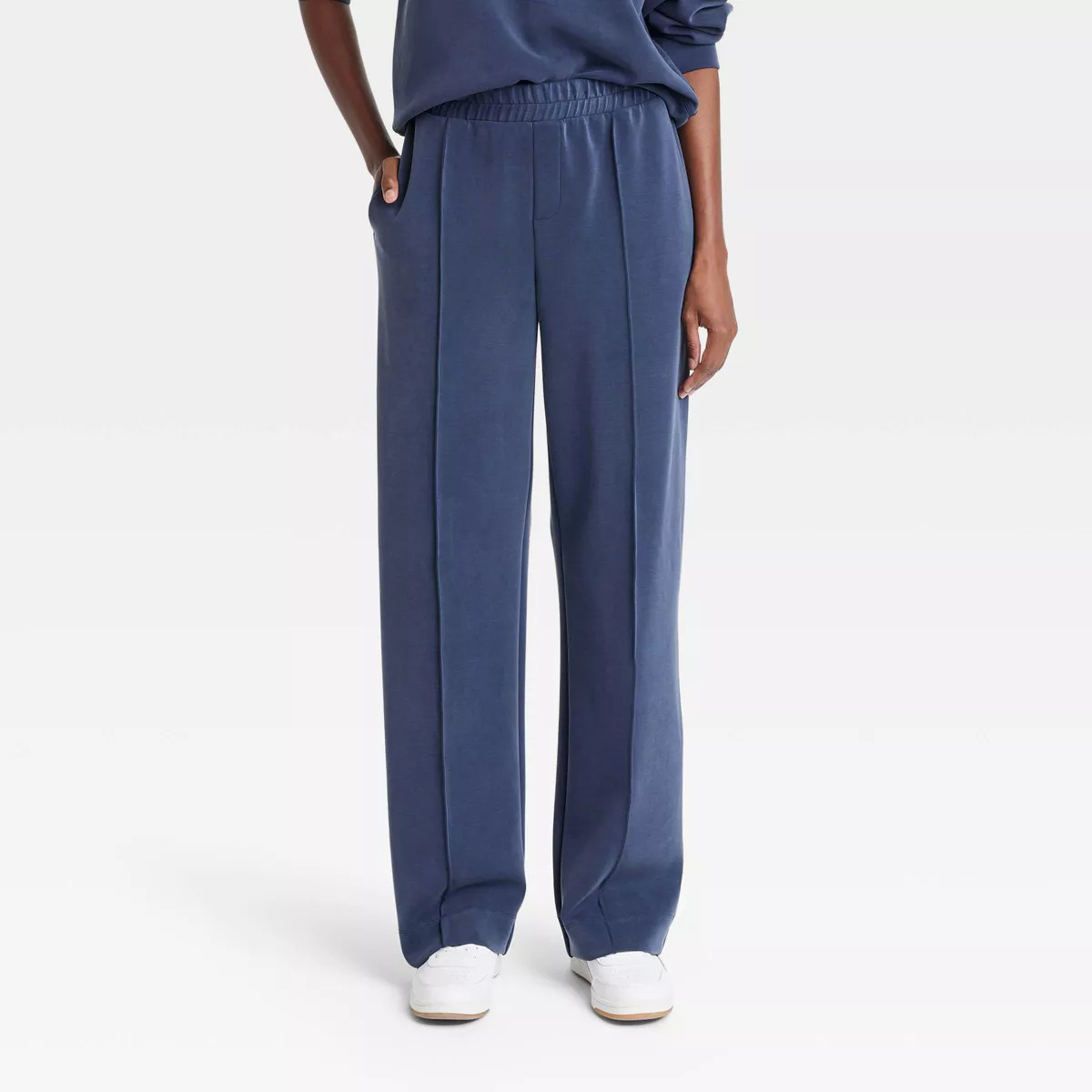Women's High-Rise Full Jogger Knit Pants - A New Day™ Navy M | Target