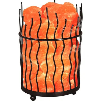 Himalayan Glow Salt Lamp, Pillar Basket with Salt Chunks 7-9 lbs | Wayfair North America