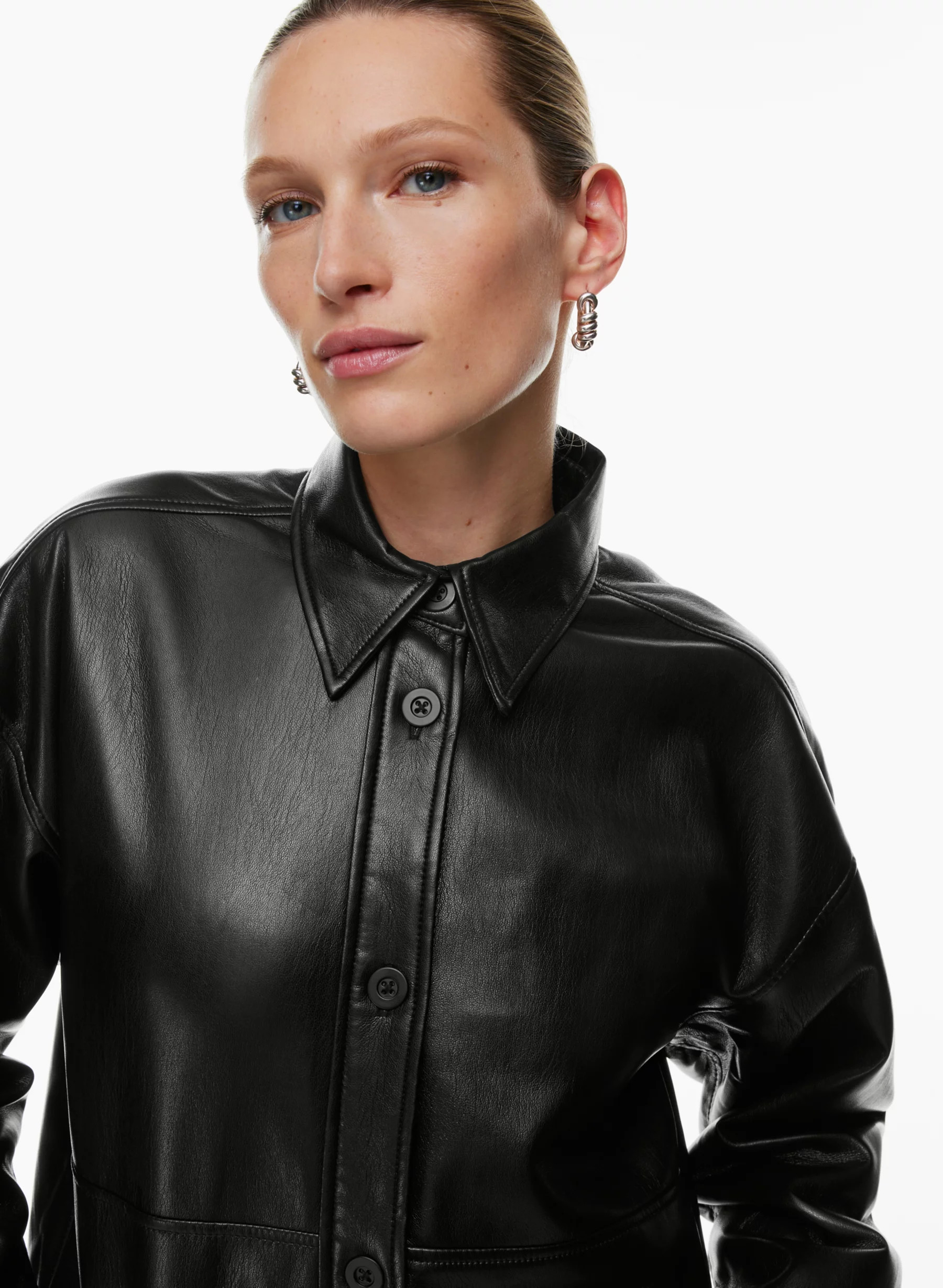 PELLI HIP SHIRT JACKET | Aritzia