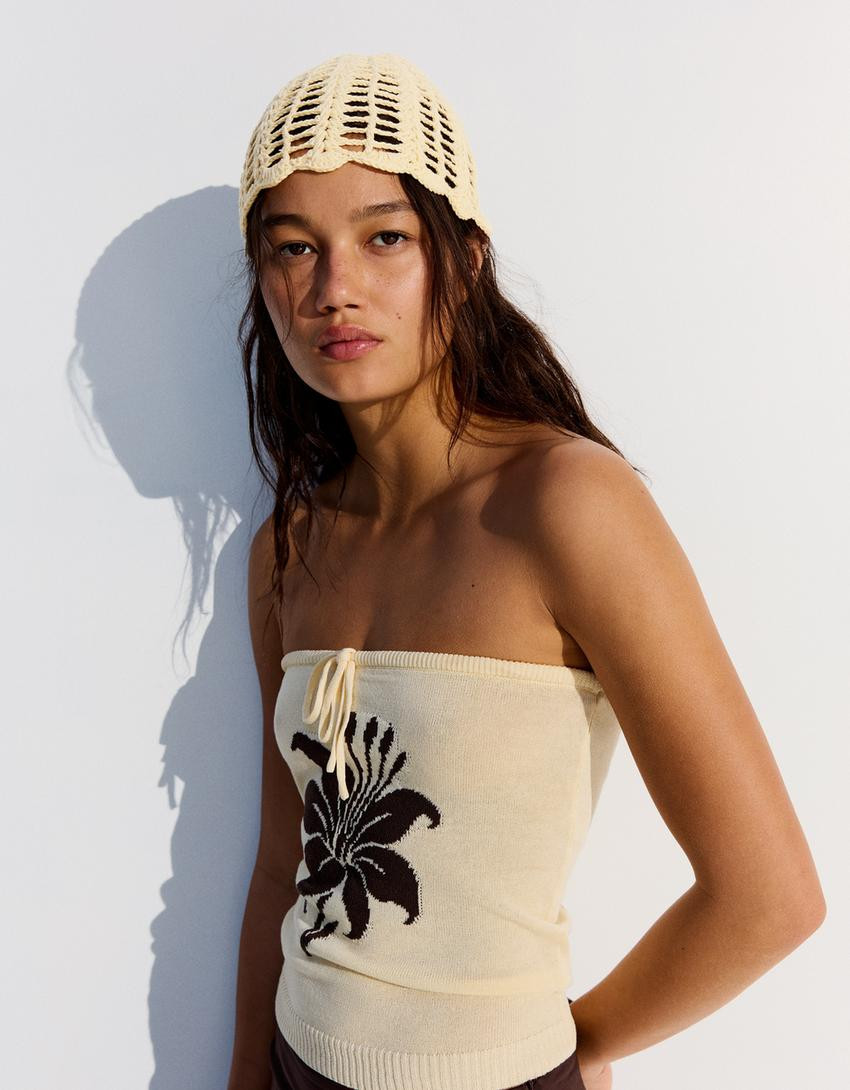 Knit skullcap - BERSHKA LOVERS - Women | Bershka UK