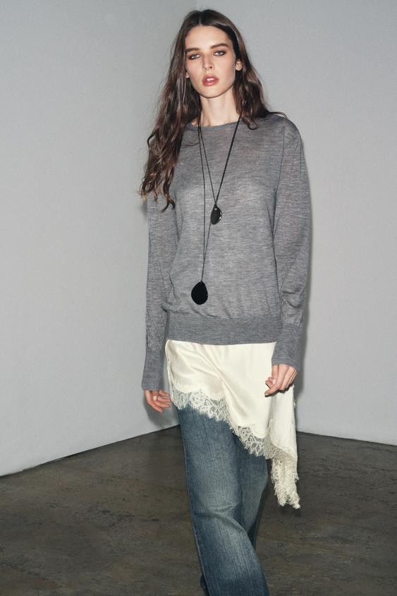 PACK OF 2 CORD NECKLACES WITH STUDS | Zara UK