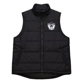 In The Clutch Puffer Vest Vintage Logo Oakland Raiders | Mitchell & Ness