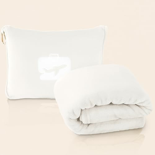 EverSnug Travel Blanket and Pillow - Ultra-Soft, Compact & Lightweight, 65x40 Inches, with Carry ... | Amazon (US)