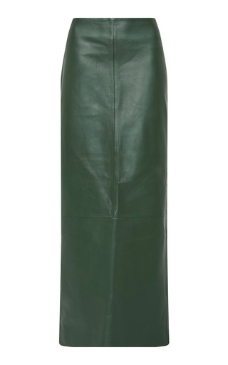 Leather Column Midi Skirt | Moda Operandi (Global)