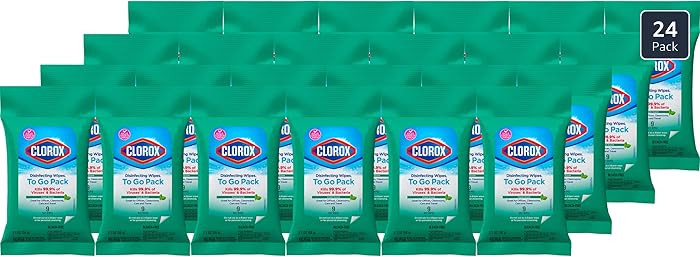 Clorox Disinfecting Wipes To Go Pack, Bleach Free, Fresh Scent, 9 Count, Pack of 24 (Pack May Var... | Amazon (US)