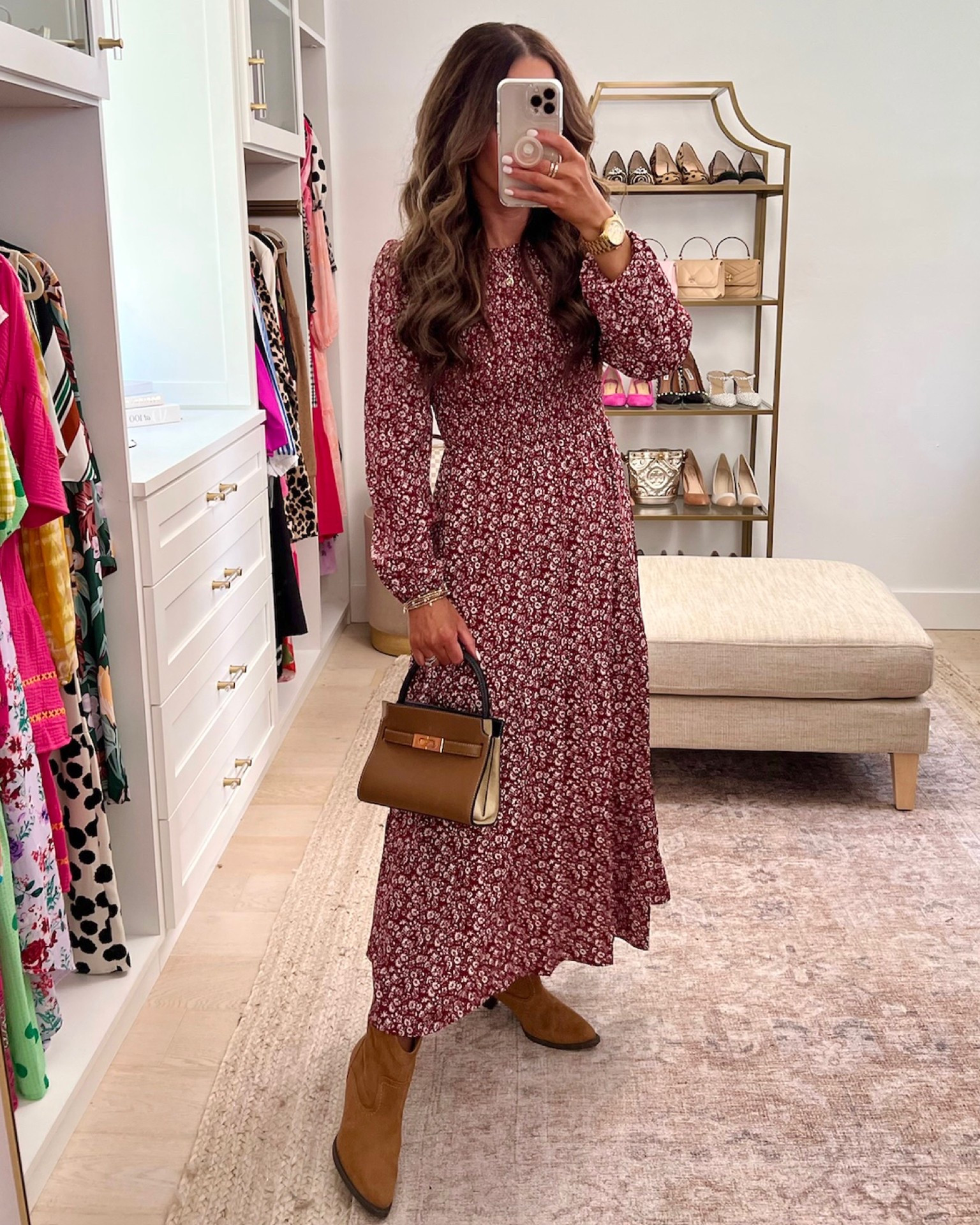 So many colors available in this new maxi dress at Walmart! Wearing size S. Size up if between sizes or busty. The boots are from Walmart too! 

#LTKSaleAlert #LTKFindsUnder50