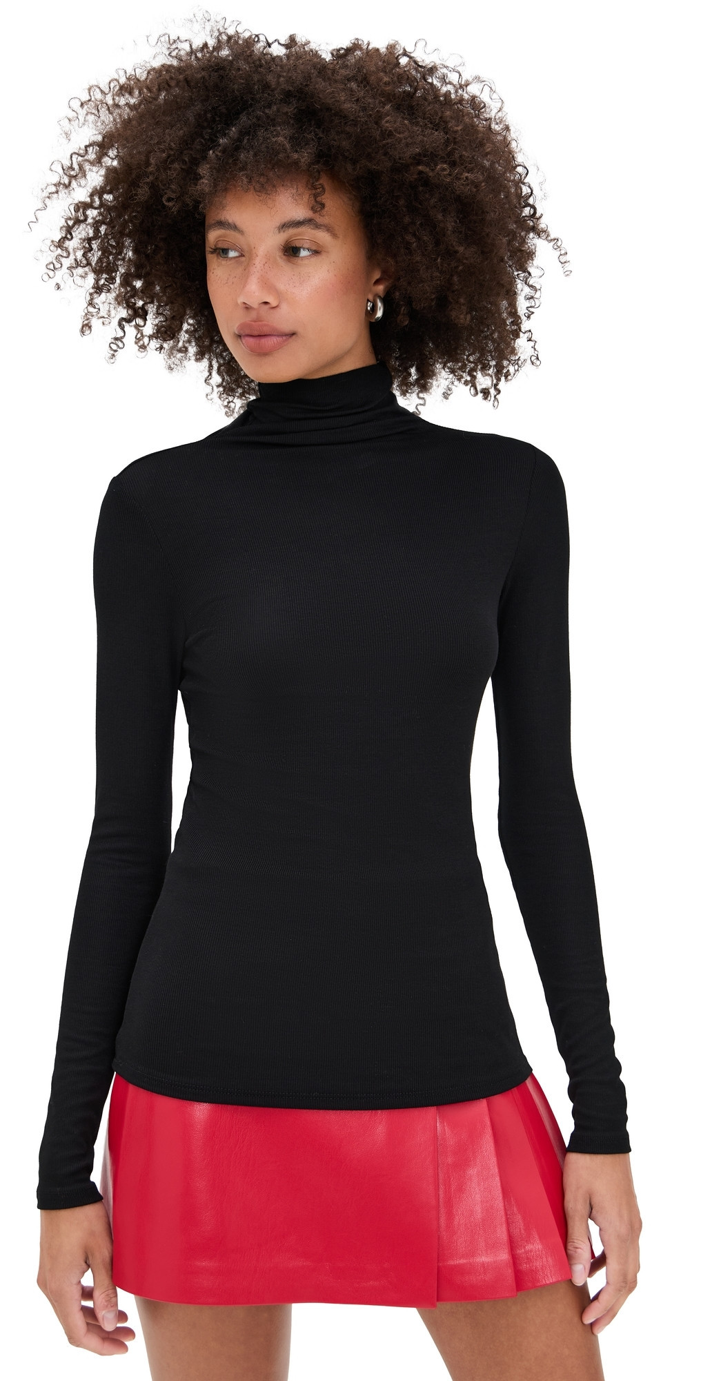 AG Chels Turtleneck Super Black S | Shopbop