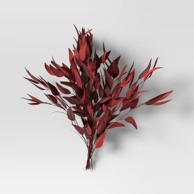 Eucalyptus Willow Foliage Dried Bundle Red - Threshold™ | Target