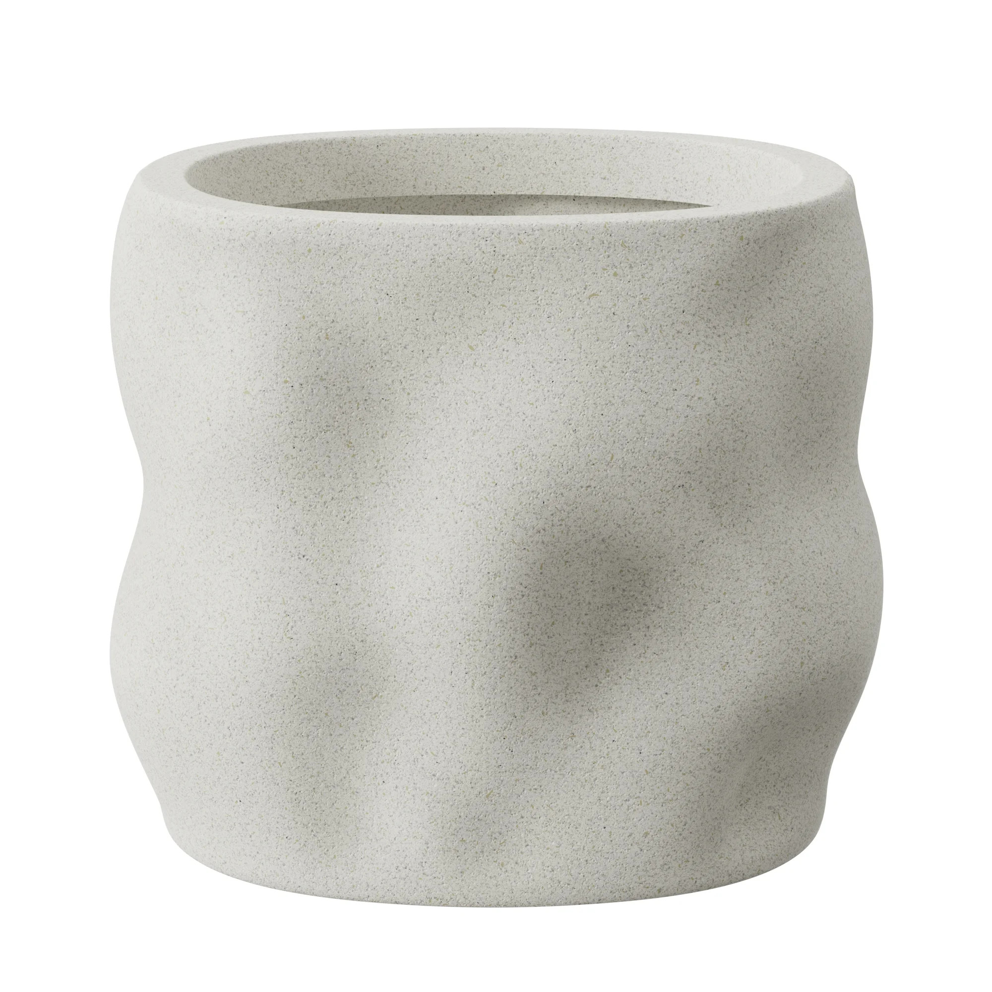 Better Homes & Gardens Mallory 8 inch Resin Planter, White with Elegance Design for Flowers, Succ... | Walmart (US)