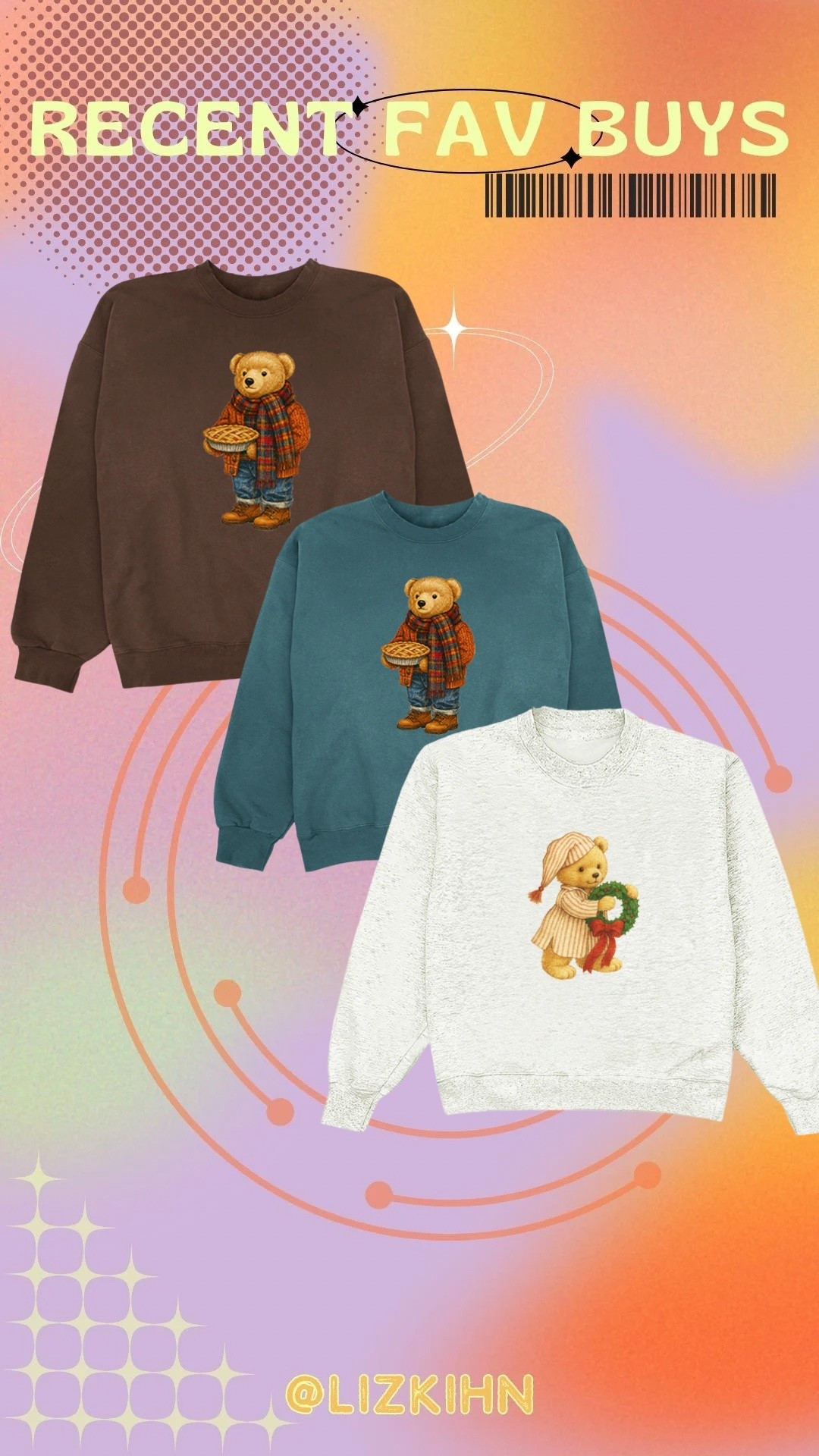 Thanksgiving graphics? Say less. These thanksgiving teddy bear crewnecks are so cute! My brown one came in today and it’s sooo cozy. Perfect for my long trip to the living room on the big day! 

#LTKMidsize #LTKPlusSize #LTKHoliday