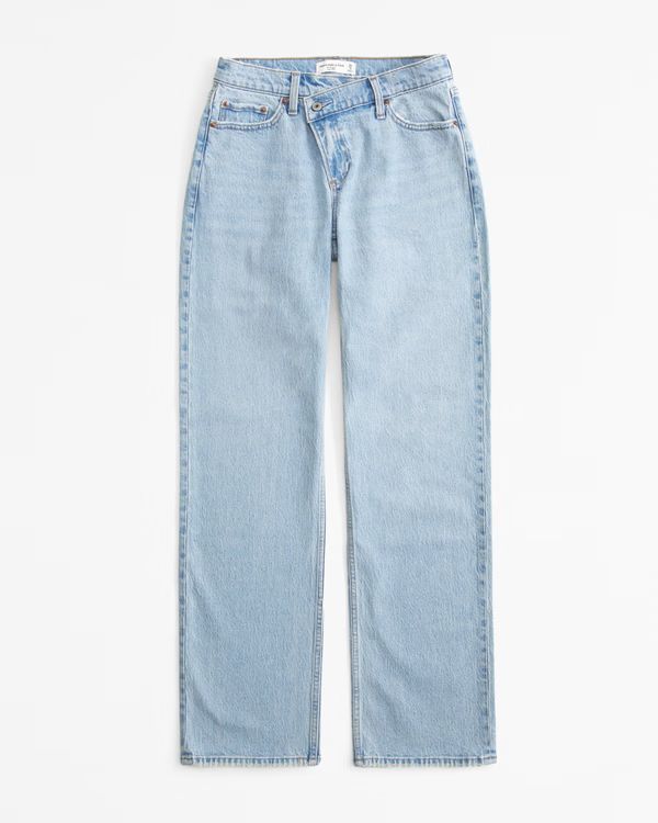 Curve Love Low Rise Baggy Jean | Abercrombie & Fitch (US)