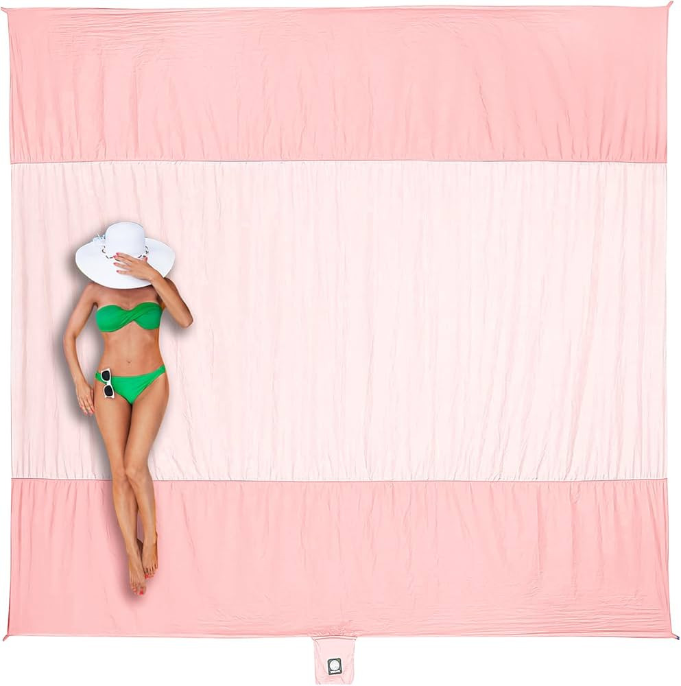 WEKAPO Beach Blanket Sandproof Waterproof, Extra Large Beach Mat, Oversized & Compact Sand Free M... | Amazon (US)