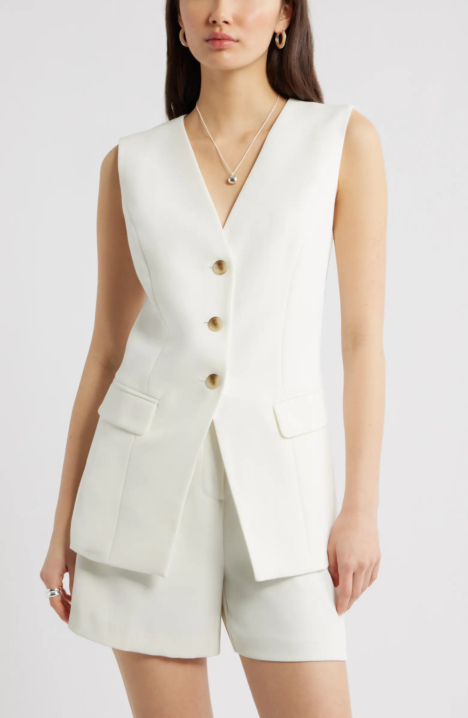 The Icon Collarless Vest | Nordstrom