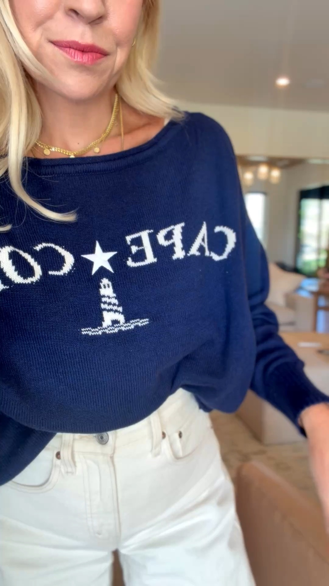 Here is the lighthouse one! So comfy and cute over your shoulders too!