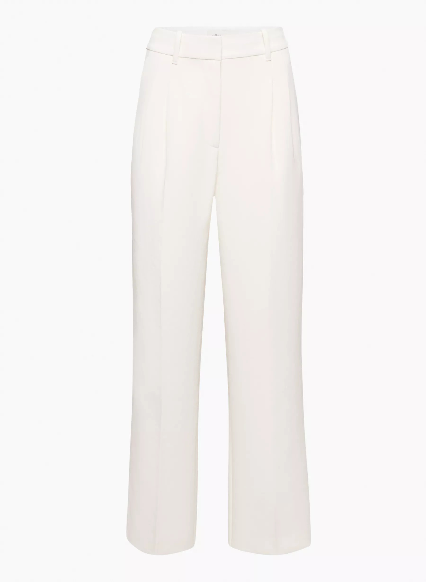 High-waisted wide-leg crepe trousers | Aritzia