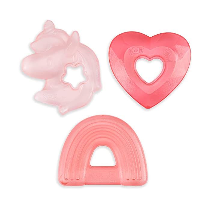 Itzy Ritzy Water-Filled Teethers; Set of 3 Coordinating Water Teethers; Cutie Coolers are Texture... | Amazon (US)