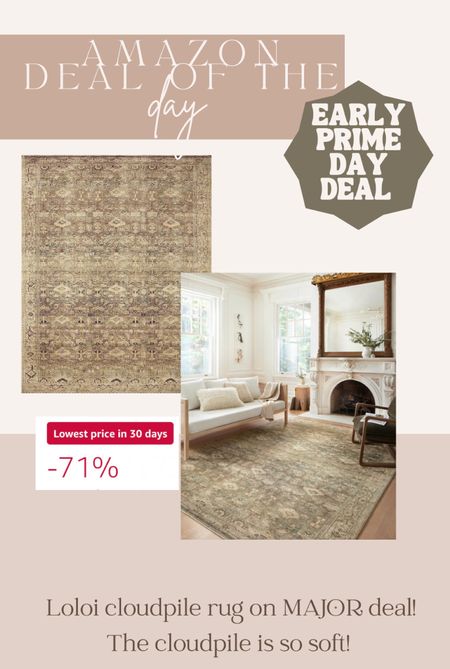 Loloi Margot cloudpile rug on major sale! Early prime day deal
Living room 

#LTKsalealert #LTKxPrimeDay #LTKhome
