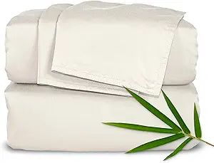 Pure Bamboo King Bed Sheet Set, Genuine 100% Organic Viscose Derived from Bamboo, Luxuriously Sof... | Amazon (US)