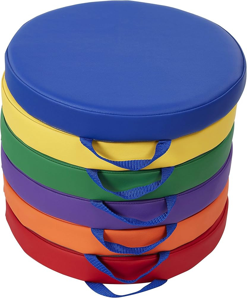 Factory Direct Partners 11232-AS SoftScape 15" Round Floor Cushions with Handles, 2" Thick Deluxe... | Amazon (US)