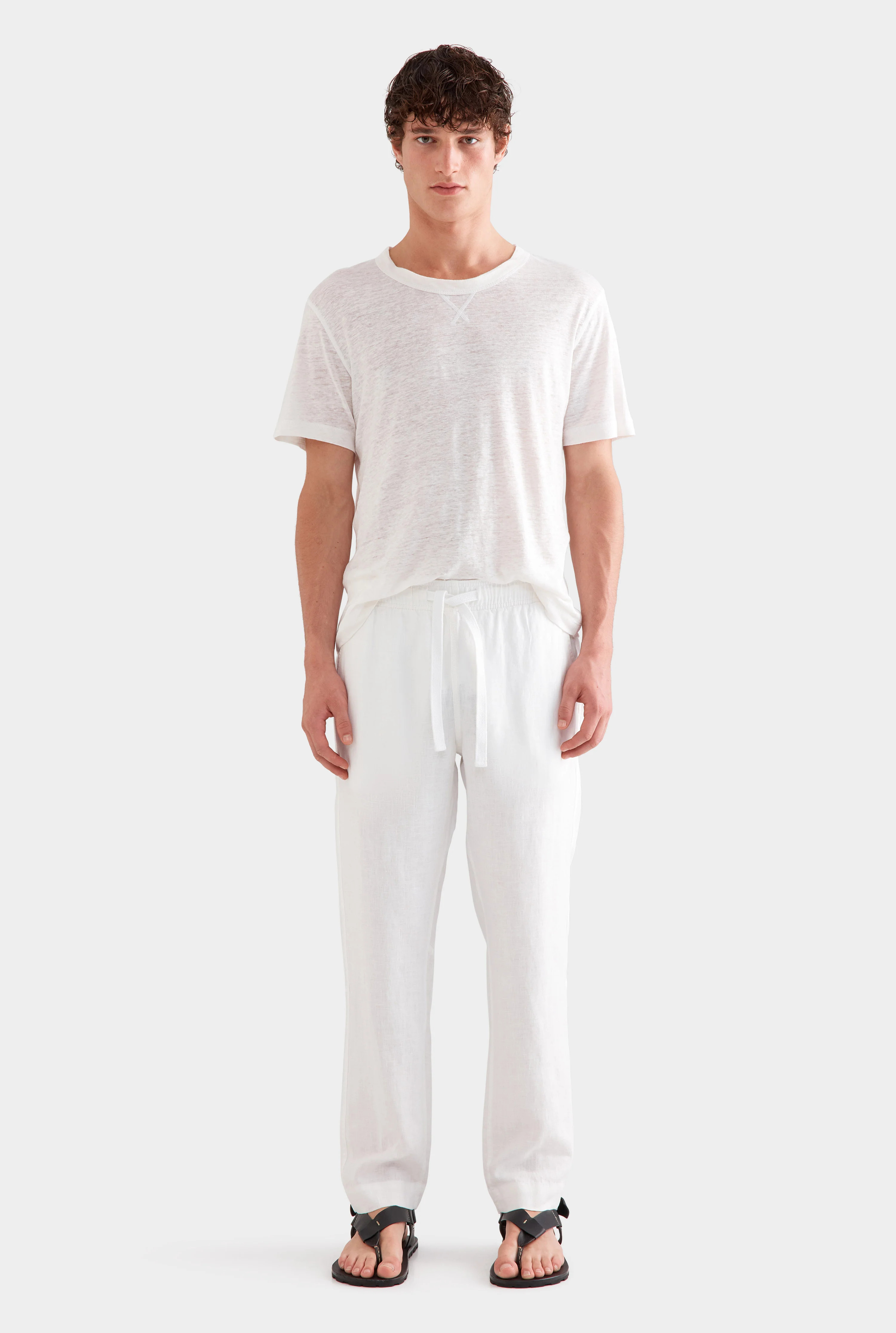 Mens Lounge Pant in White (New SKU) | Venroy | Venroy AU