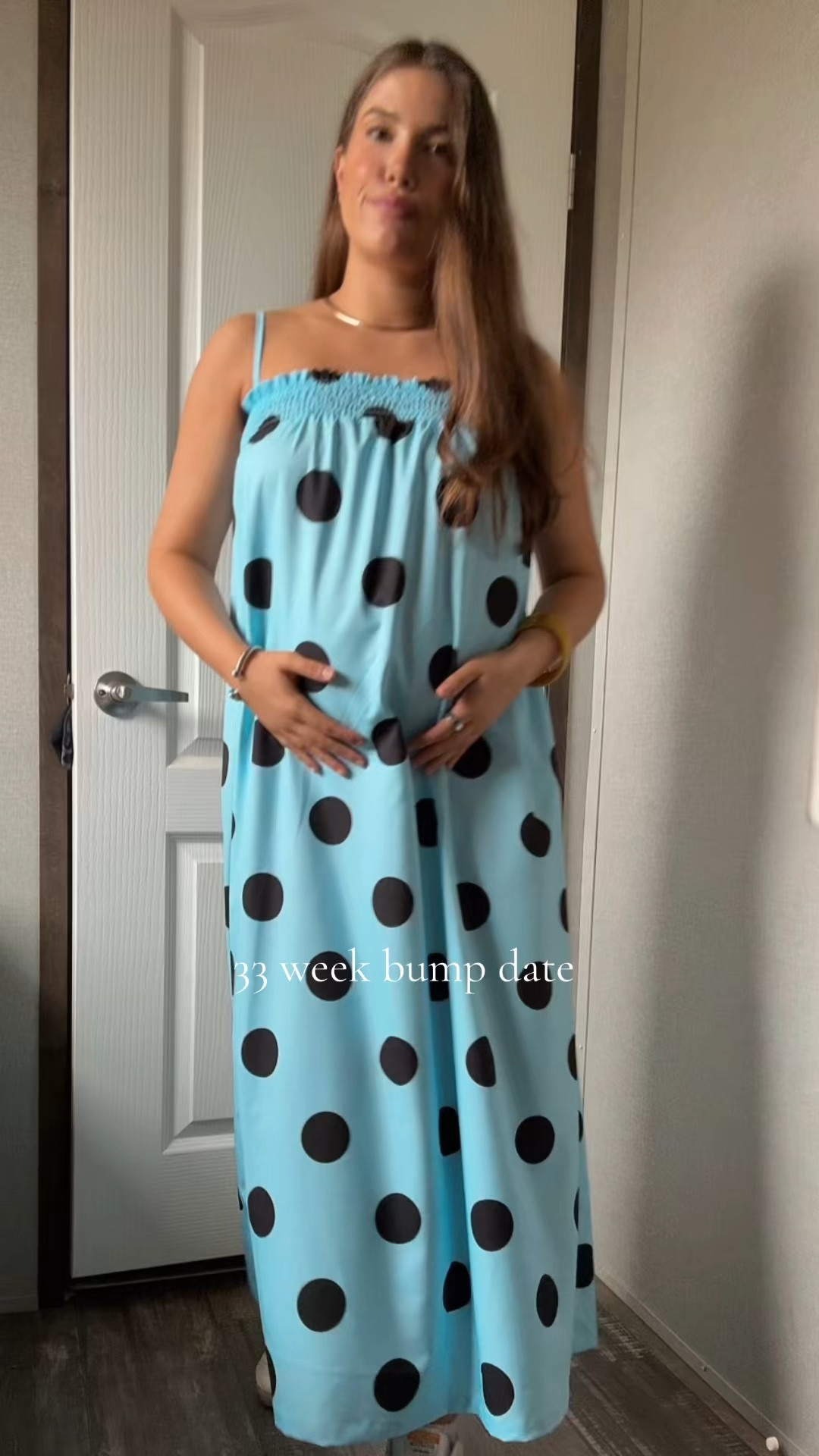 amazon polka dot dress 🩵

#LTKmomlife #LTKootd #LTKBump