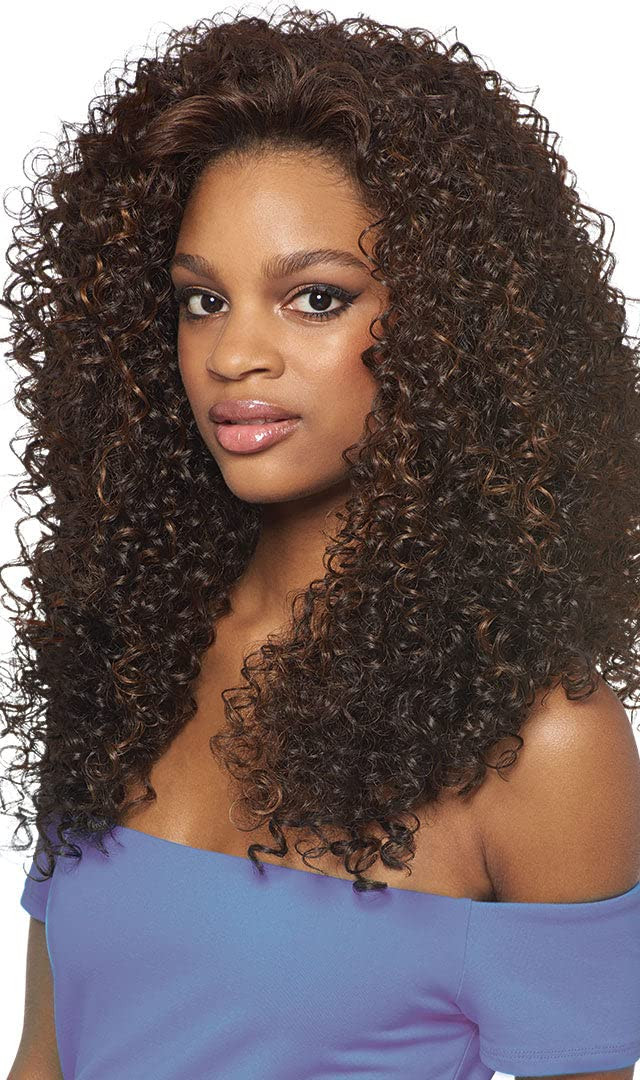 Outre DOMINICAN CURLY BUNDLE HAIR (1B Off Black) Batik Quick Weave Synthetic Half Wig | Amazon (US)