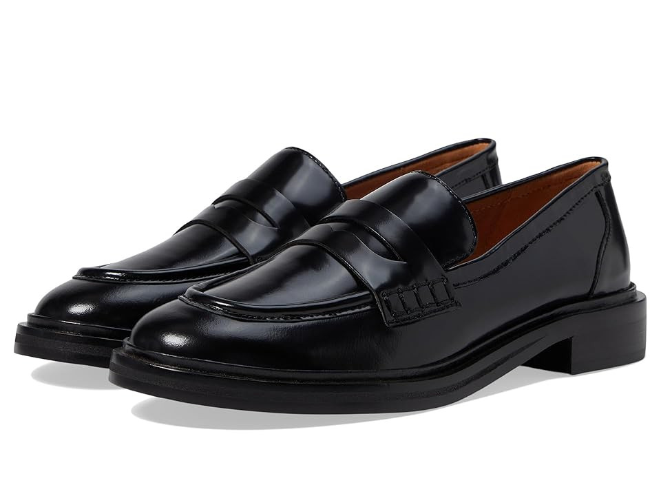 Madewell The vernon loafer in leather (True Black) Women's Shoes | Zappos