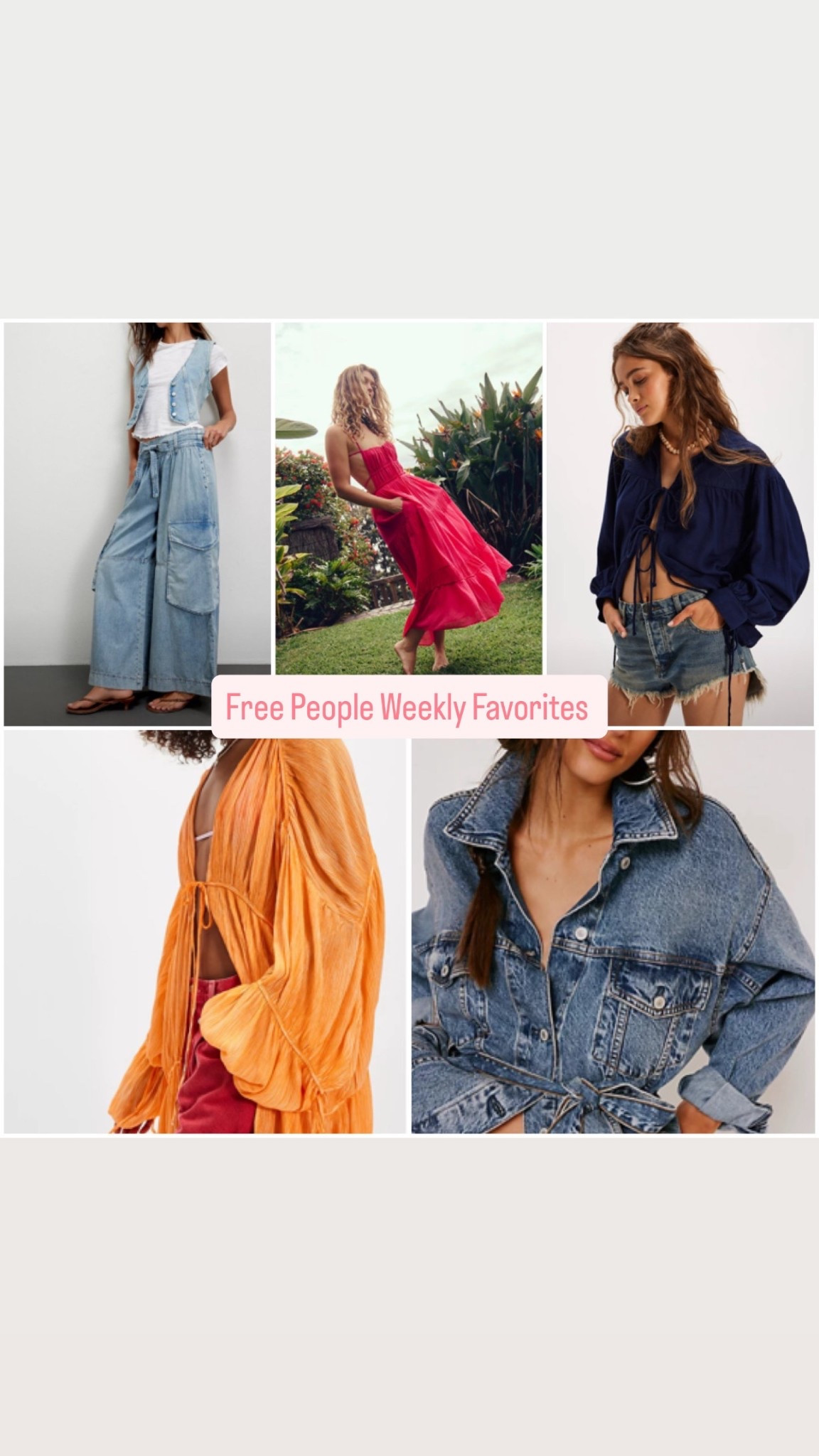 Free people weekly favorites 

I’m so glad you’re here! Please follow for more 💕

#LTKFindsUnder50 #LTKPetite #LTKSeasonal