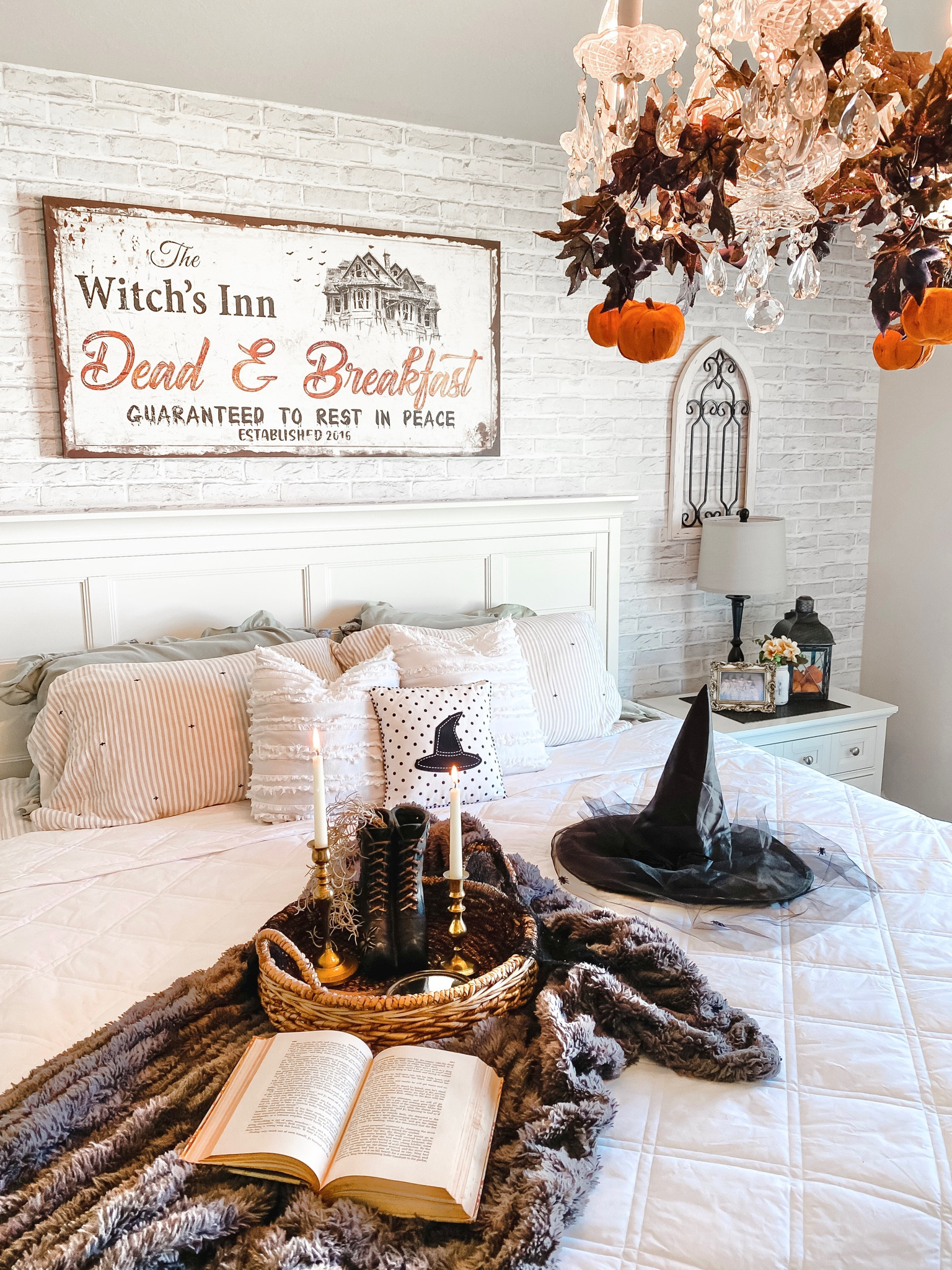 Welcome to my dead and breakfast sign is from tailored canvas use code Davenport15 

#LTKstyletip #LTKHalloween #LTKHoliday