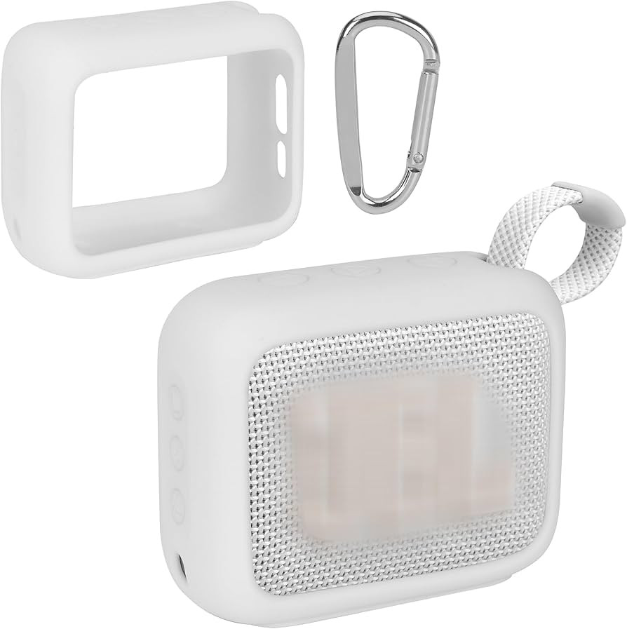 Silicone Cover Compatible with JBL GO 4 Portable Speaker (White Cover) | Amazon (US)