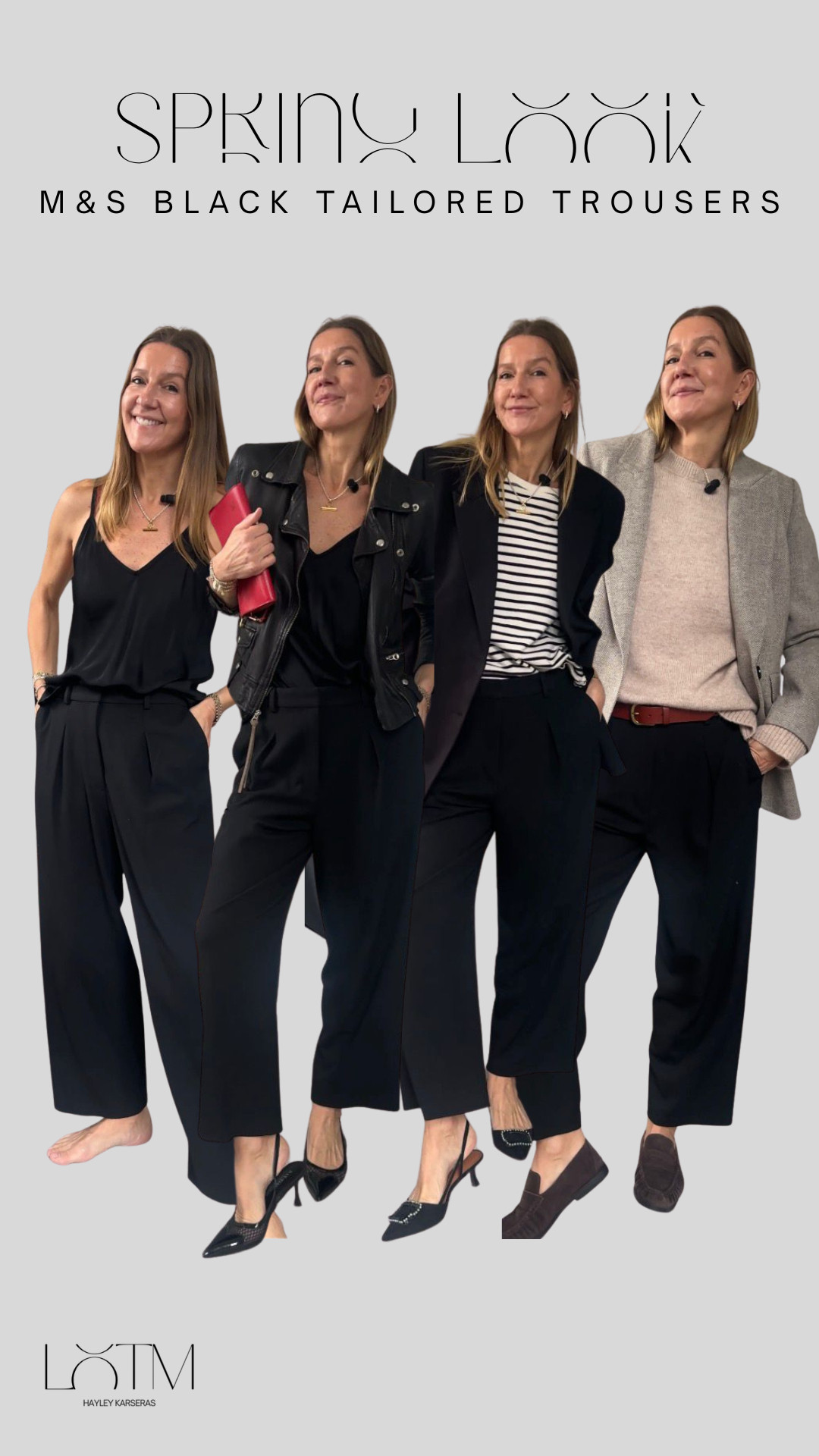 Styling the M&S Black Tailored barrel leg trousers! Which is your favourite look?  

 #LTKspring #LTKworkwear #LTKstyletip