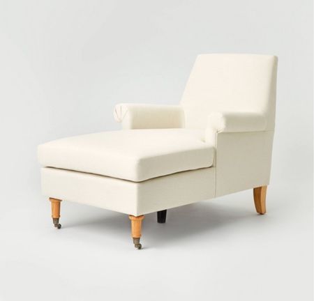 Target Living Room Chair 🤍 #target #chair #livingroom #white #chaise #lounge #library 

#LTKsalealert #LTKFind #LTKhome