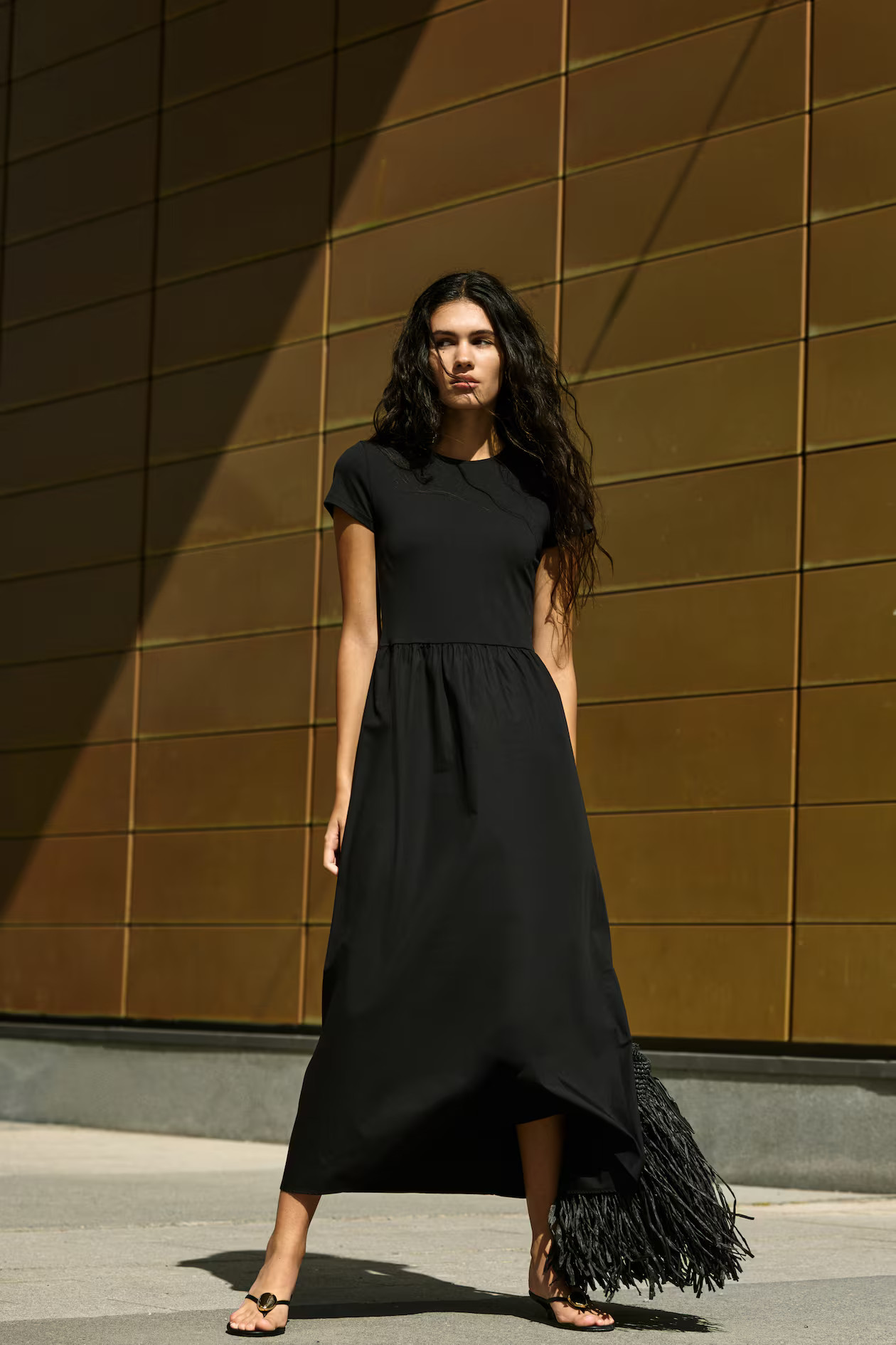 Robe maxi à manches courtes | H&M (FR, IT, ES, PT, BE)