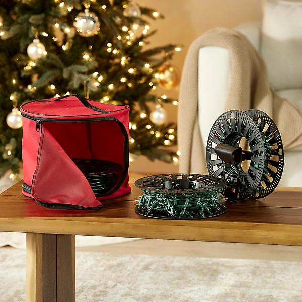 3 Light Storage Spools with Case | The Container Store