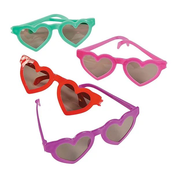 Heart Shaped Kid Sunglasses - Apparel Accessories - 12 Pieces | Walmart (US)