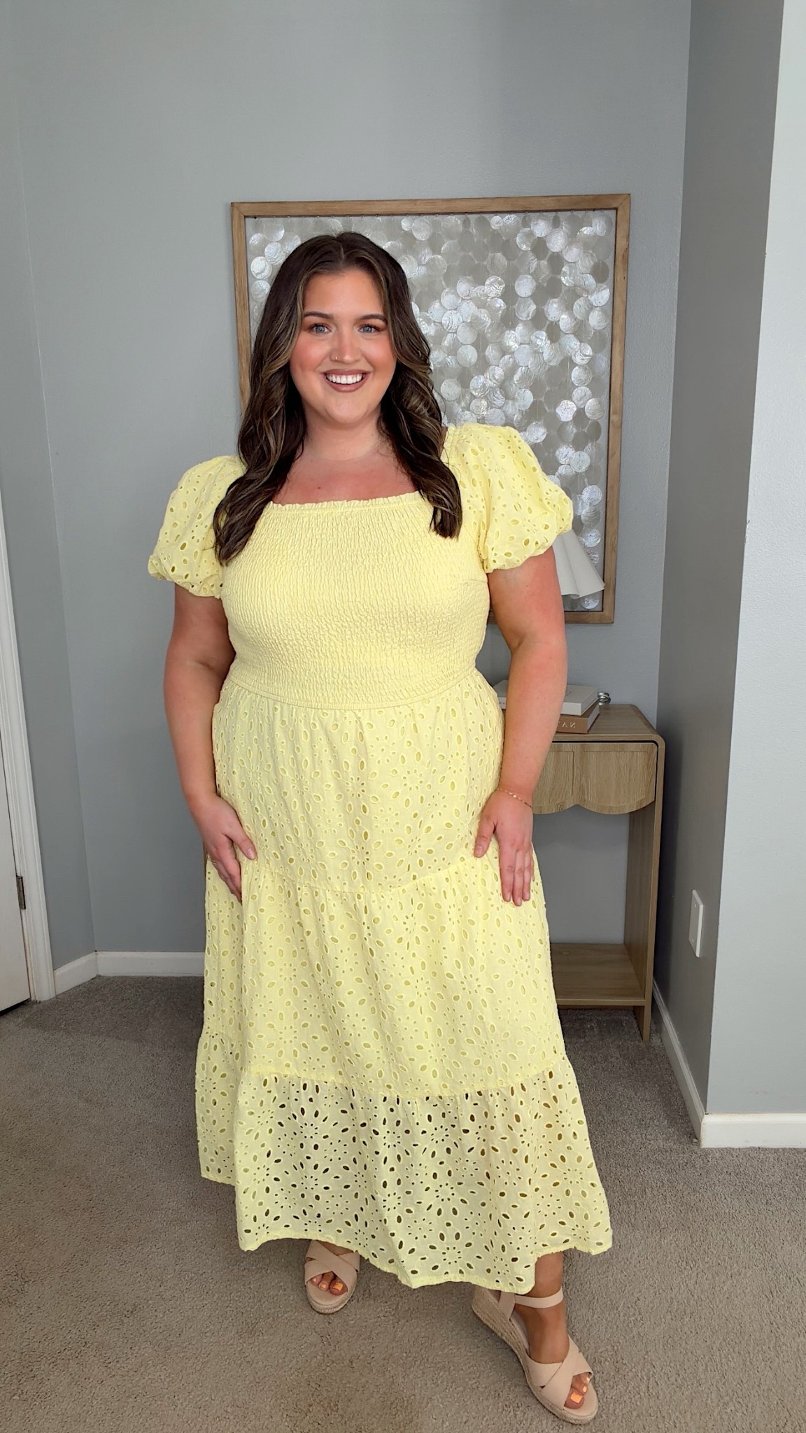 Plus size yellow maxi dress size XXL 🌼
yellow eyelet dress plus size, spring brunch outfit plus size, puff sleeve smocked dress, affordable spring dresses women, Easter dress plus size, feminine cottagecore dress, flowy midi dress with pockets, warm weather vacation outfit, Amazon plus size dresses

#LTKSeasonal #LTKootd #LTKPlusSize