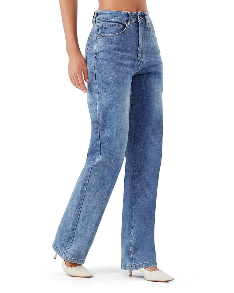 Zylioo Tall Jeans for Women 32"/34" Inseam Long Stretch Denim Pants Straight Leg Mid Rise Classic... | Amazon (US)