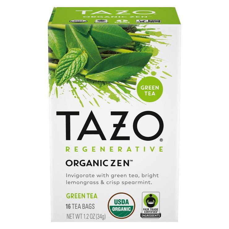 Tazo Regenerative Organic Zen Green Tea - 16ct | Target