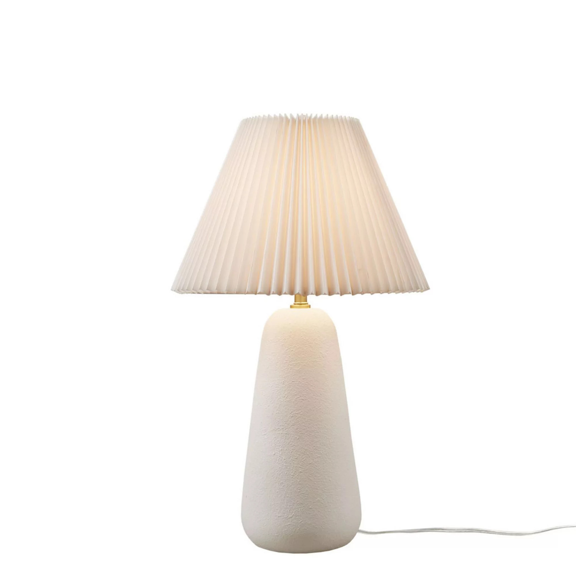 INK+IVY Veluna Textured Ceramic Table Lamp with Fluted Fabric Shade | Kohl's