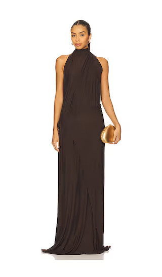 Gaia Dress in Chocolate Brown | Revolve Clothing (Global)