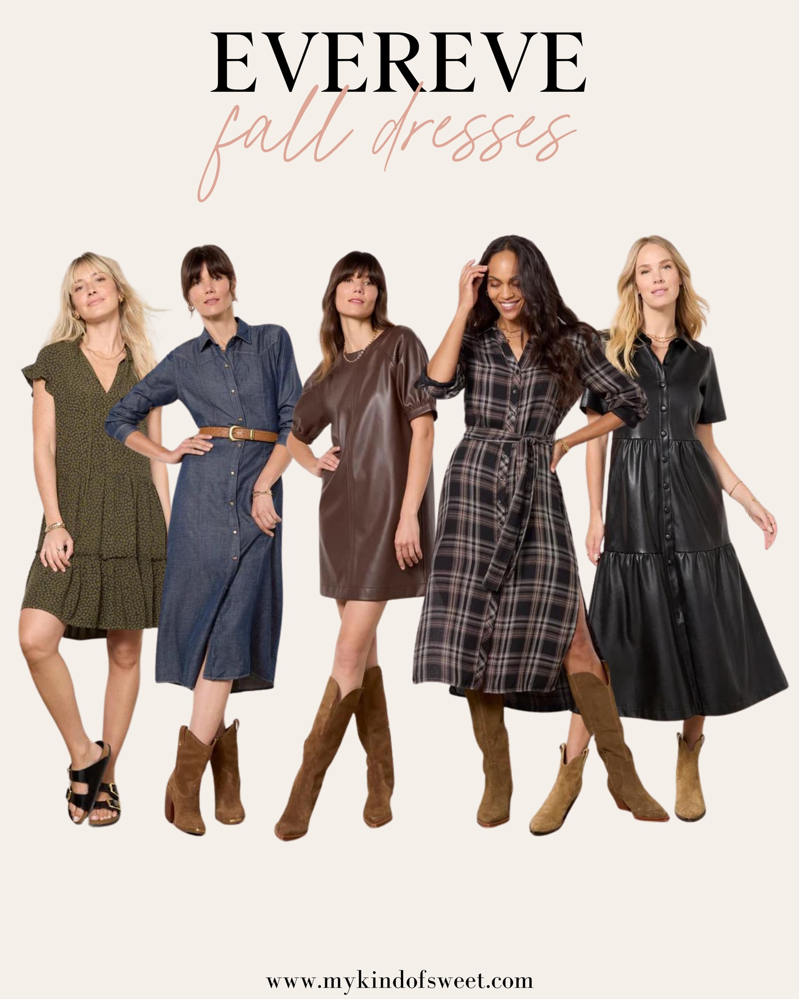 These Evereve dresses are perfect and moody for fall. I love the darker colors and variety of styles. 

#LTKSeasonal #LTKStyleTip