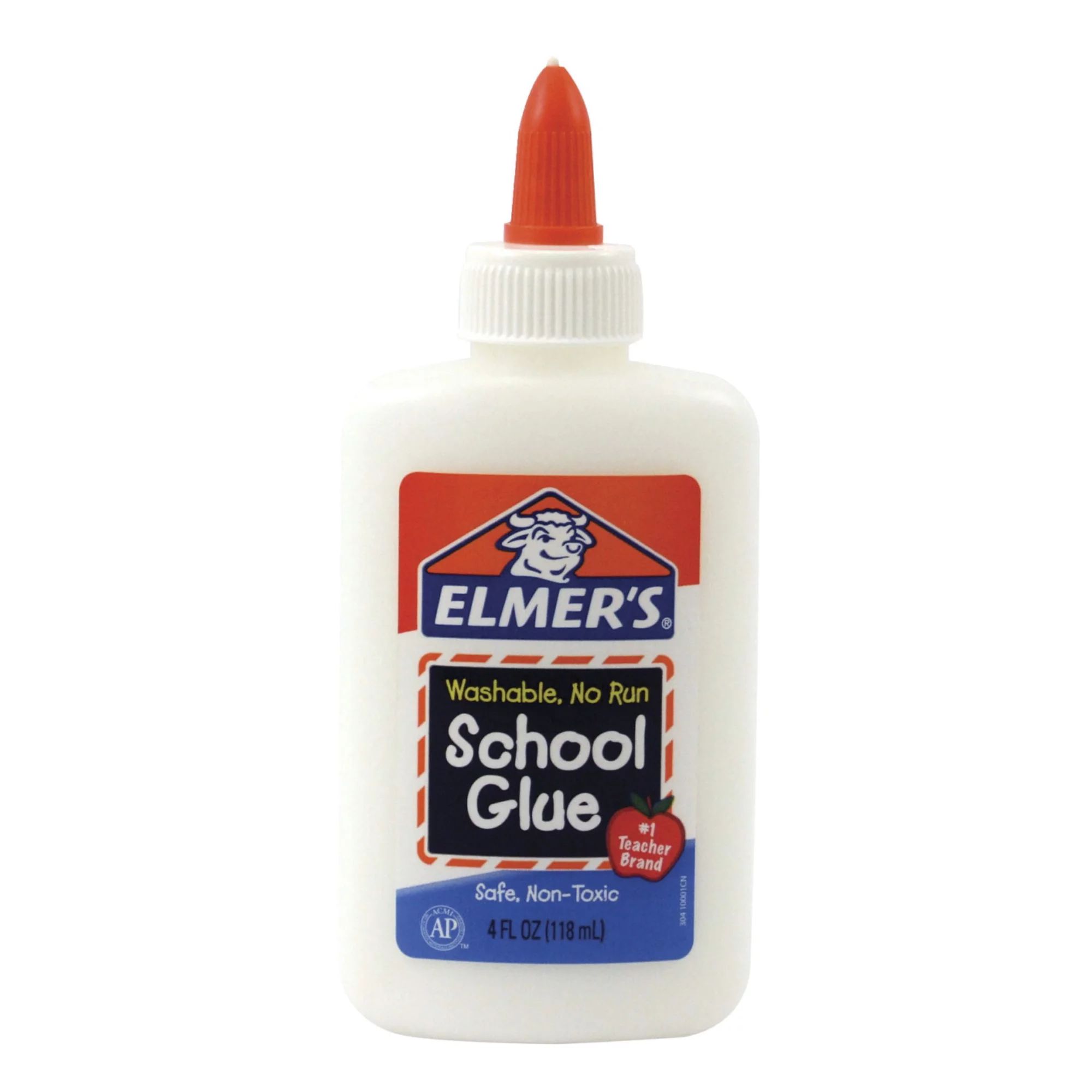 Elmer's Washable No Run School Glue, 4 Ounces, White and Dries Clear | Walmart (US)