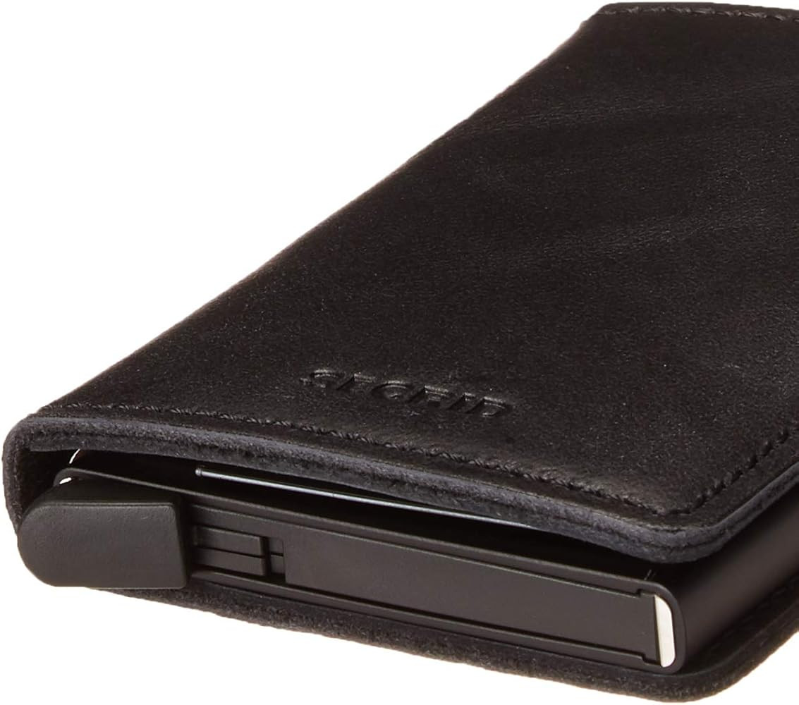 Secrid Men Slim Wallet Genuine Leather RFID Card Case Max 12 Cards | Amazon (US)