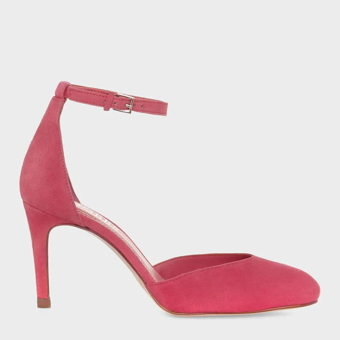 Pink Elliya Court Suede Heels | BrandAlley