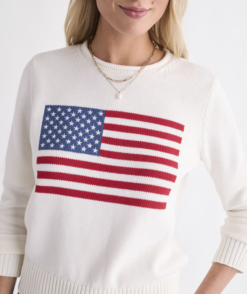 Katie Cotton Americana Rollneck Sweater | vineyard vines