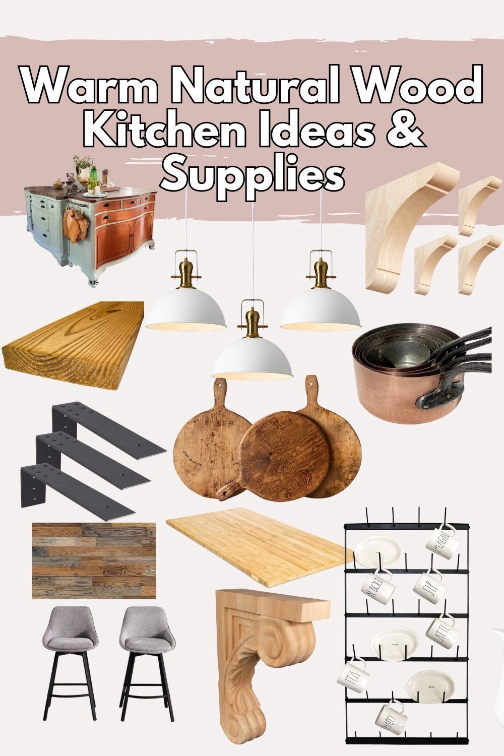 See creative ways to achieve a cozy wood kitchen with changing your painted cabinets  

#LTKHome