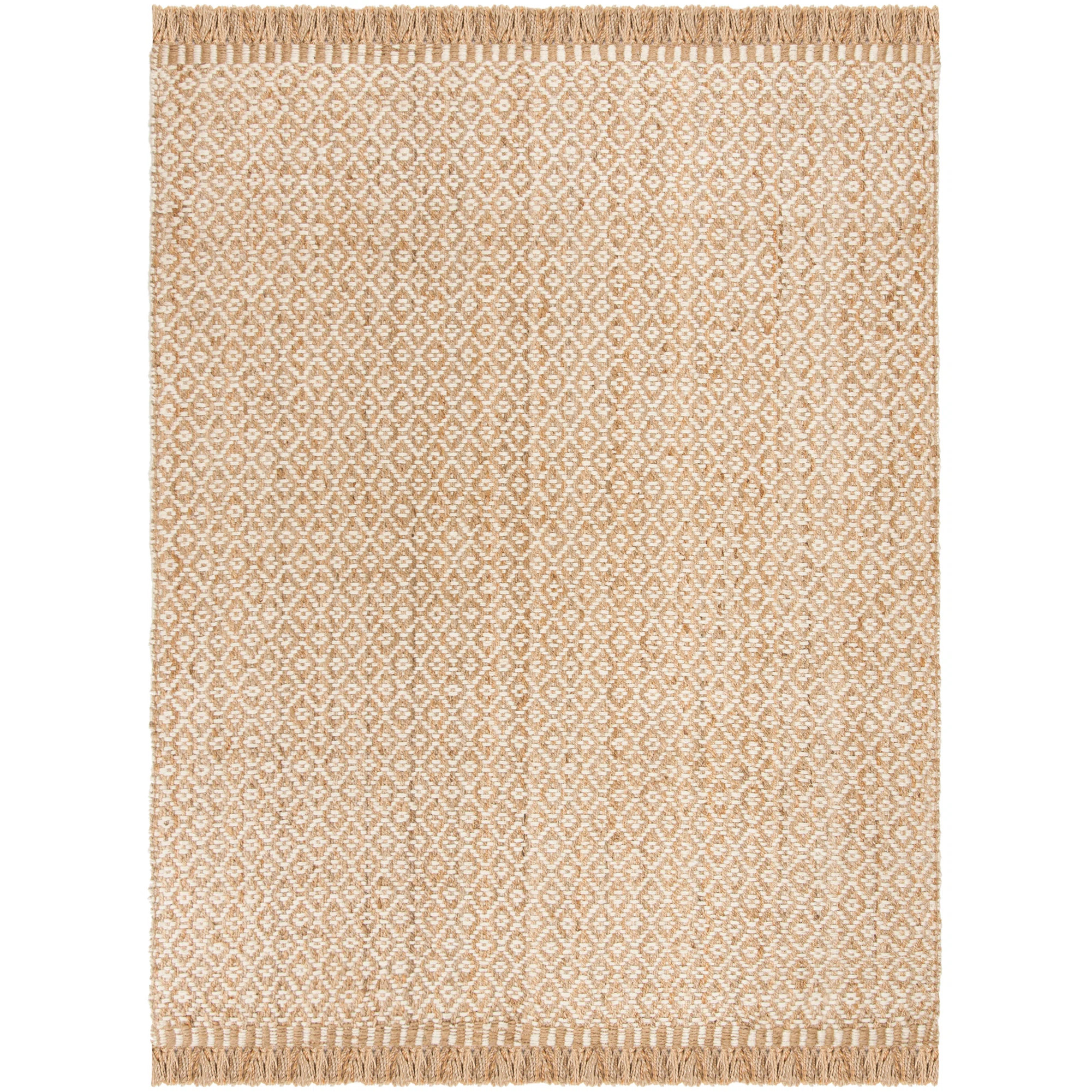 Nicholson Natural Fiber Hand Woven Jute Geometric Rug | Wayfair North America