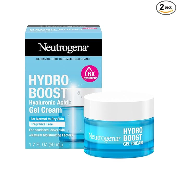 Neutrogena Hydro Boost Skincare Set, Hydro Boost Fragrance Free Gel Cream Face Moisturizer, 1.7 f... | Amazon (US)