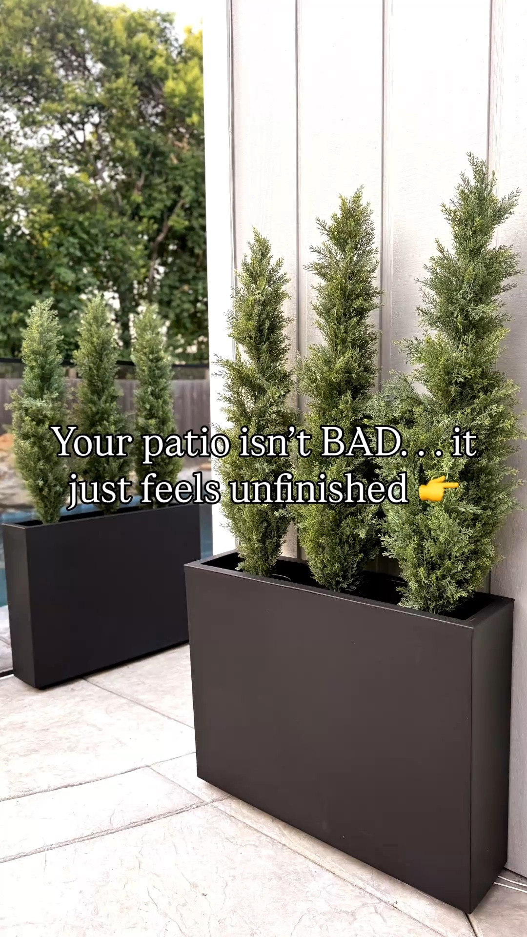 #AD Your patio isn’t bad… it just feels unfinished.

I kept thinking I needed more furniture…
but what actually changed everything was creating separation. Once I broke my space into zones, it instantly felt more intentional and pulled together instead of random.

These pieces made the biggest difference:

✨defined the space
✨added structure
✨hid the everyday clutter
✨made everything feel like a finished outdoor setup

If your patio has been feeling “off,” it’s usually not the pieces… it’s how the space is working together.

@wayfair really does have everything to turn it into an actual outdoor retreat without overcomplicating it.

#wishyouwerehere #outdoor #Wayfair #WayfairPartner

#LTKHome #LTKSeasonal #LTKSaleAlert